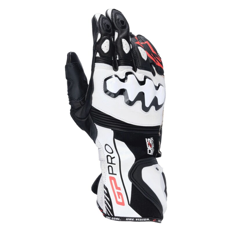 3556724-12-XL ALPINESTARS-ROAD GP PRO R4 GLOVE BLK/WHT XL GP PRO R4 GLOVE BLK/WHT XL STREET SPORT GLOVES-MENS 