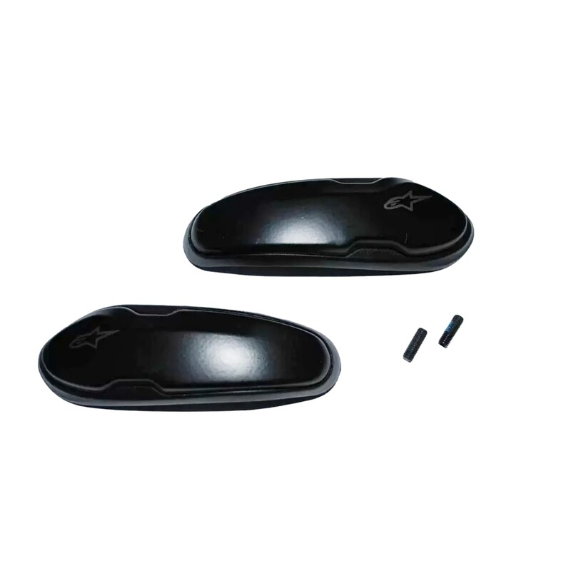 25SLI5-10 ALPINESTARS-ROAD TOE SLIDERS ALUM BLACK SUPERTECH TOE SLIDERS ALUM BLACK SUPERTECH FOOTWEAR PARTS & ACCESSORIES 
