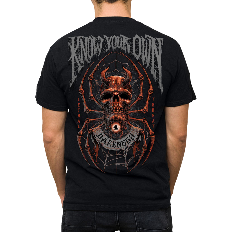 LT20902-5XL LETHAL-THREAT TEE KNOWDRKNESS BLK 5X TEE KNOWDRKNESS BLK 5X T-SHIRTS-MENS 