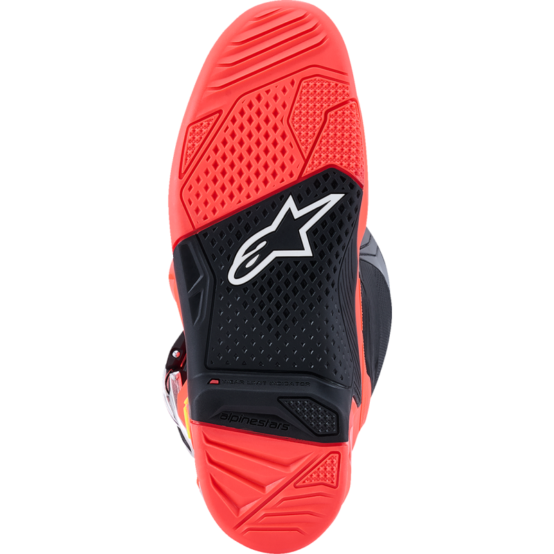 2012025-1576-9 ALPINESTARS BOOT TECH 7 BLK/RD FLUO/PNK FLUO 9 BOOT TECH 7 BLK/RD FLUO/PNK FLUO 9 OFFROAD RIDING BOOTS - ADULT 