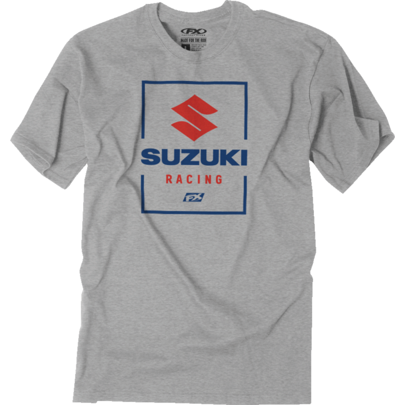 26-87408 FACTORY-EFFEX-APPAREL SUZ VICTORY T-SHIRT GRY 2X SUZ VICTORY T-SHIRT GRY 2X T-SHIRTS-MENS 