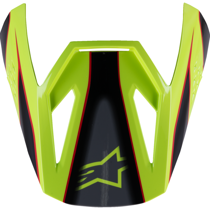 8980525-3051 ALPINESTARS VISOR YOUTH FRAY RED/YEL VISOR YOUTH FRAY RED/YEL VISORS & PEAKS 