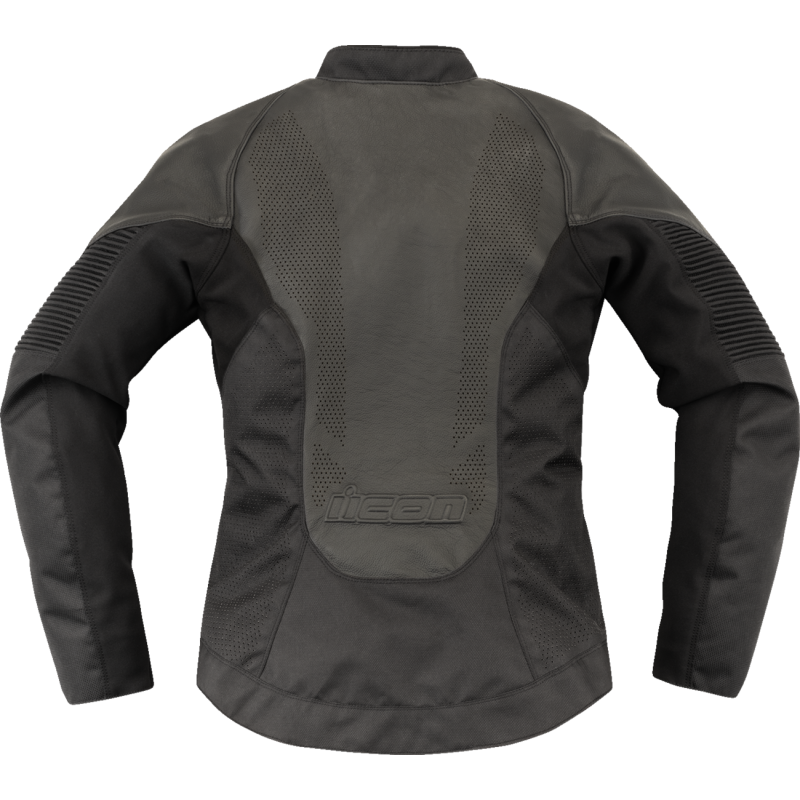2813-1087 ICON JACKET WM  OVERLORD3 LEATHER CE BK 2X JACKET WM  OVERLORD3 LEATHER CE BK 2X JACKETS-LEATHER LADIES 
