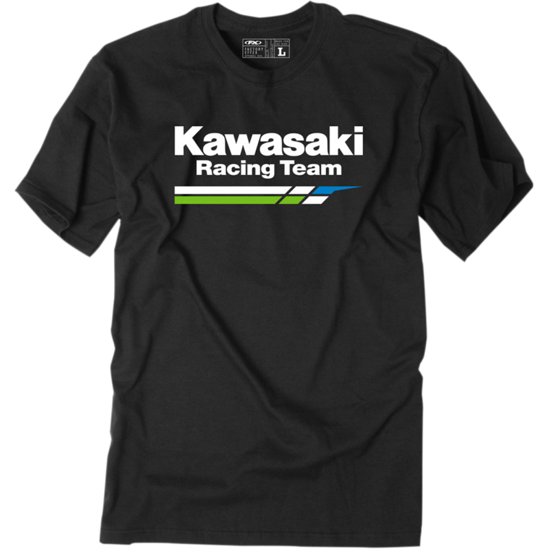 18-87108 FACTORY-EFFEX-APPAREL TEE KAW RACING BLACK 2X TEE KAW RACING BLACK 2X T-SHIRTS-MENS 