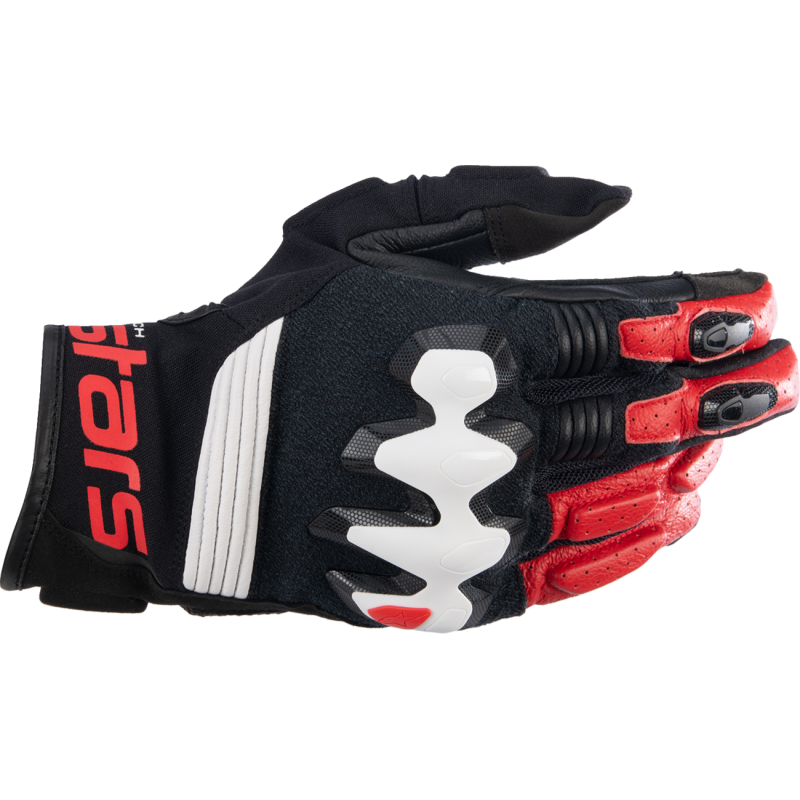 3504822-1304-XL ALPINESTARS-ROAD GLOVE HALO BLK/WT/RD XL GLOVE HALO BLK/WT/RD XL STREET SPORT GLOVES-MENS 