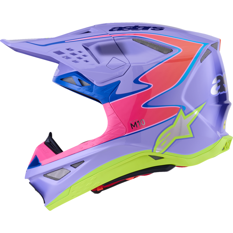 8303625-3144-XL ALPINESTARS HELMET SM10 JETT PURPLE/PINK XL HELMET SM10 JETT PURPLE/PINK XL OFFROAD FULL FACE 1-PC ADULT HELMET 