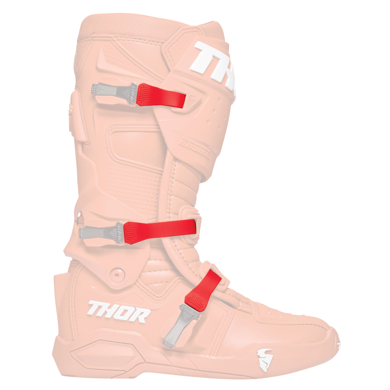 3430-0984 THOR STRAP KIT RADIAL RED STRAP KIT RADIAL RED OFFROAD RIDING BOOTS - ADULT 