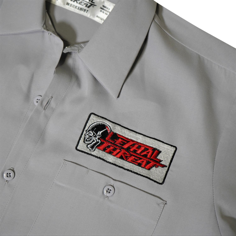 DG60164-4XL LETHAL-THREAT SHIRT BMBRPINUP GRAY 4X SHIRT BMBRPINUP GRAY 4X SHIRTS-MENS 