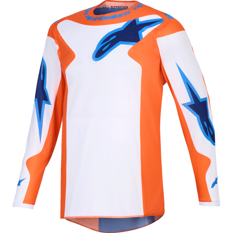 3761126-4011-XL ALPINESTARS JERSEY FLUID GRID ORAN/BLUE XL JERSEY FLUID GRID ORAN/BLUE XL JERSEYS-MENS 