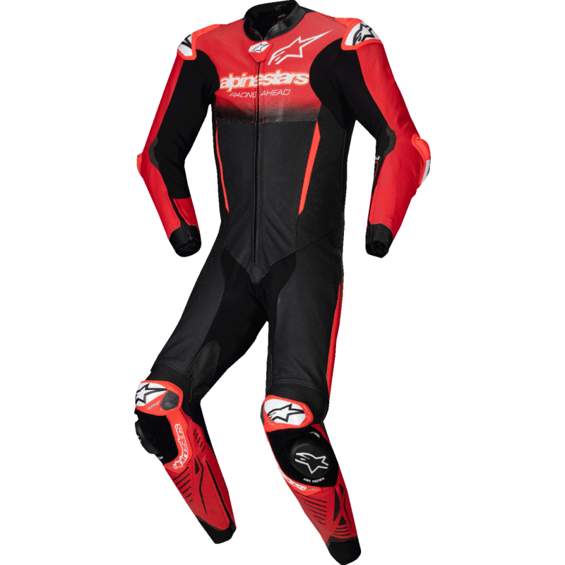 3150125-1405-60 ALPINESTARS-ROAD SUIT GP-R7 1pc BLK/RED 60 SUIT GP-R7 1pc BLK/RED 60 SUITS - 1-PC MENS 