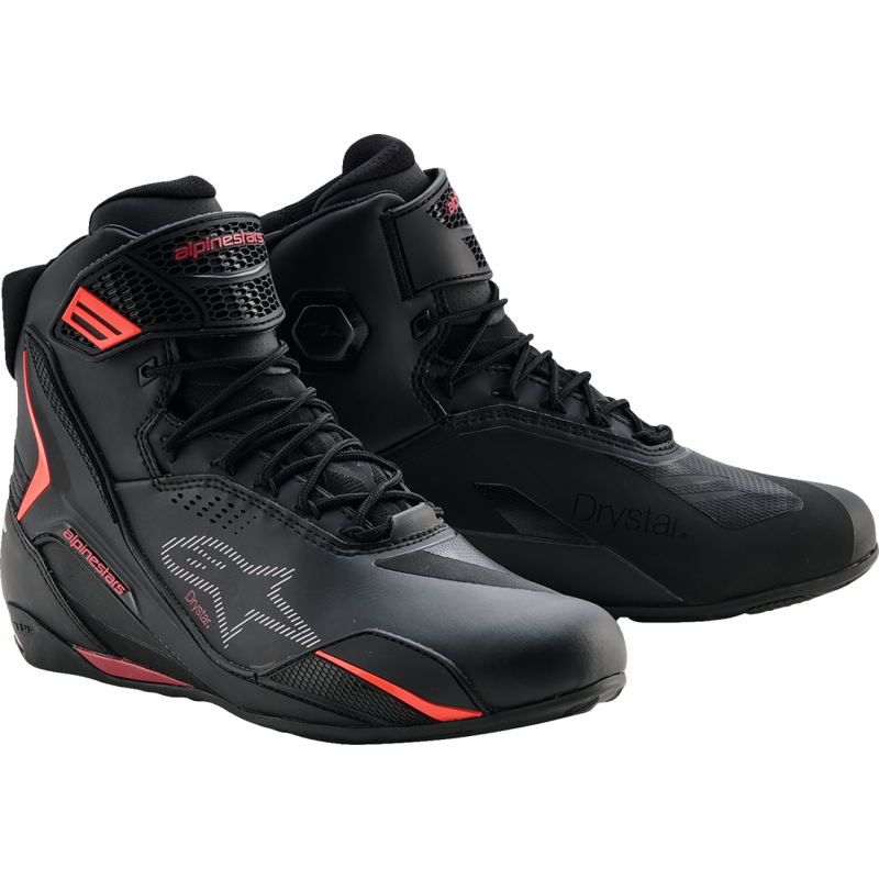 2540326-1557-9.5 ALPINESTARS-ROAD SHOES FASTER-4 DS BLACK/RIO RED/FLUO 9.5 SHOES FASTER-4 DS BLACK/RIO RED/FLUO 9.5 SPORT RIDING SHOES 