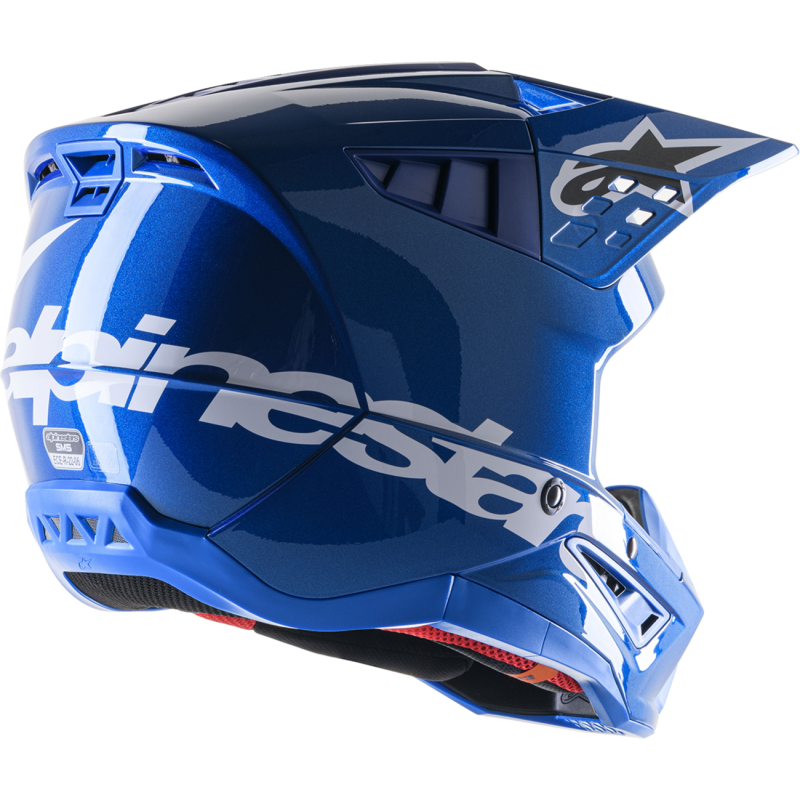 8306323-7900-XS ALPINESTARS HELMET SM5 CORP BLUE XS HELMET SM5 CORP BLUE XS OFFROAD FULL FACE 1-PC ADULT HELMET 