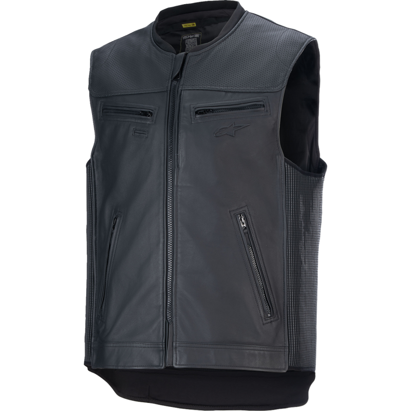 6500124-10-XS ALPINESTARS-TEC-AIR TECH AIR 3 LEATHER VEST BK XS TECH AIR 3 LEATHER VEST BK XS CHEST PROTECTION 