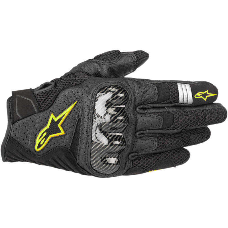3570518-155-XL ALPINESTARS-ROAD GLOVE SMX1 AIR V2 BK/Y XL GLOVE SMX1 AIR V2 BK/Y XL STREET SPORT GLOVES-MENS 