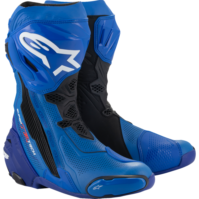 2220121-713-46 ALPINESTARS-ROAD BOOT STECH R VNTD BL/BLK 46 BOOT STECH R VNTD BL/BLK 46 STREET-TOURING BOOTS 