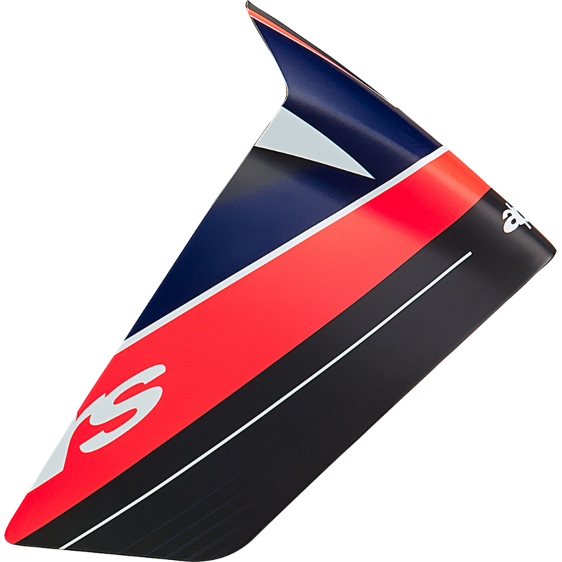 8953424-1383 ALPINESTARS-ROAD S-R10 TEAM RACE SPOILER - BLK/RD/BL S-R10 TEAM RACE SPOILER - BLK/RD/BL EXTERIOR HELMET PARTS 
