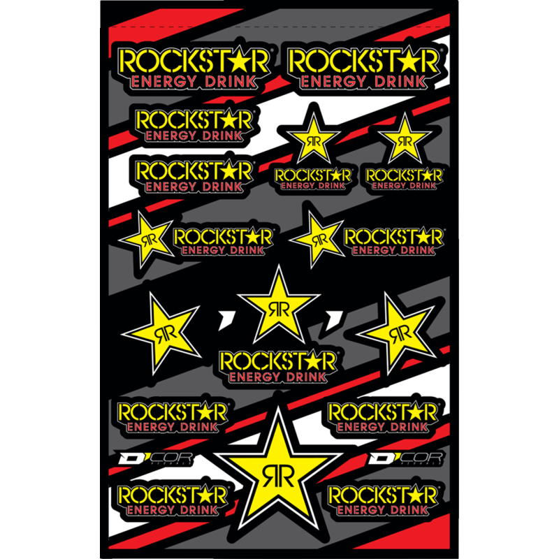 40-90-601 DCOR-VISUALS ROCKSTAR DECAL SHEET  ROCKSTAR DECAL SHEET  Graphic Set 