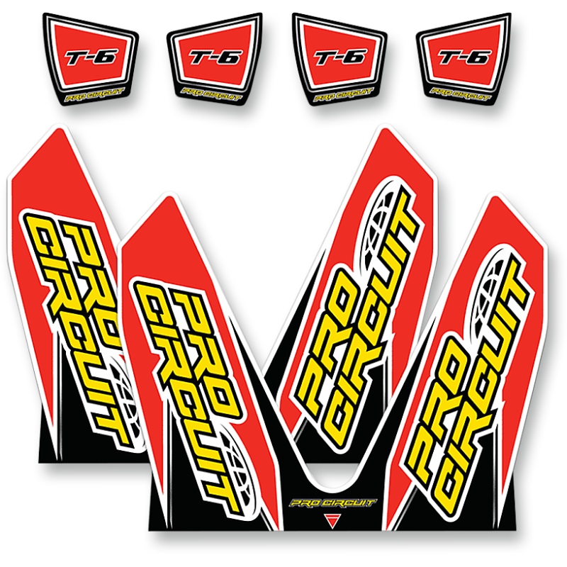 DC14T6-YZ250F PRO-CIRCUIT T-6 WRAP AND E/C DECAL (YZ250F) T-6 WRAP AND E/C DECAL (YZ250F) REPLACEMENT PARTS FOR EXHAUSTS 