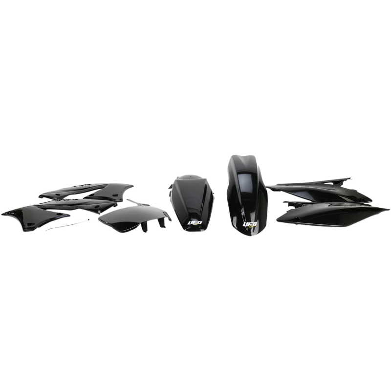 KAKIT212-001 UFO KXF 250 2009 UFO BODY KIT BLACK KXF 250 2009 UFO BODY KIT BLACK FENDERS - FOR OFFROAD BIKES 