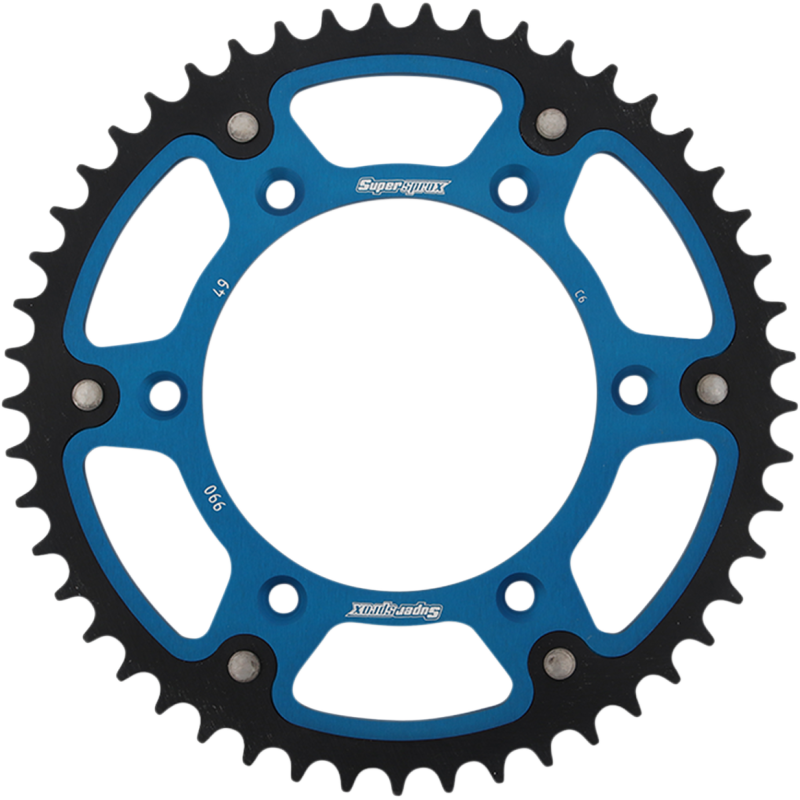 RST-990-49-BLU SUPERSPROX SPROCKET STEALTH 49T BLU SPROCKET STEALTH 49T BLU REAR SPROCKETS - STEEL TYPE 