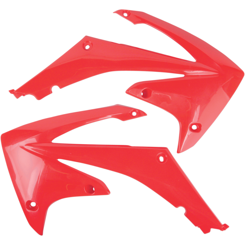 HO04637-070 UFO CRF 450 09-13 RAD COVER CR/CRF RED CRF 450 09-13 RAD COVER CR/CRF RED BODY PANELS-REPLACEMENT TYPE 