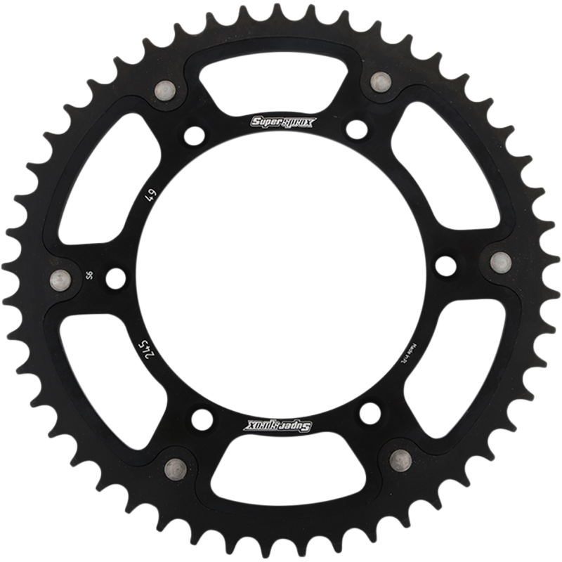 RST-245-49-BLK SUPERSPROX SPROCKET STEALTH 49T BLK SPROCKET STEALTH 49T BLK REAR SPROCKETS - STEEL TYPE 
