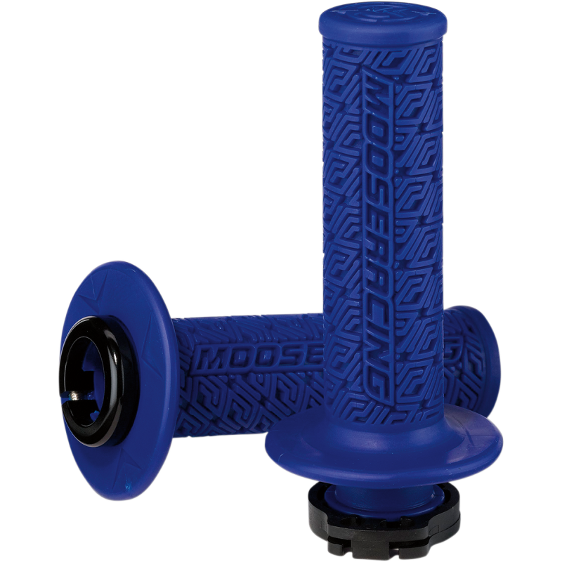 B36MRU-B MOOSE-RACING GRIP LOCK ON MOOSE 2+4 BLU/BLK GRIP LOCK ON MOOSE 2+4 BLU/BLK HANDLEBAR GRIPS 