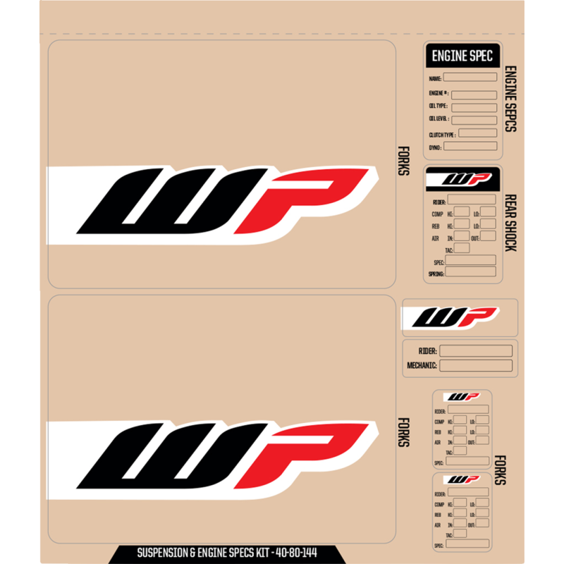 40-80-144 DCOR-VISUALS DCOR WP DECAL KIT BK DCOR WP DECAL KIT BK STICKERS-DECALS 
