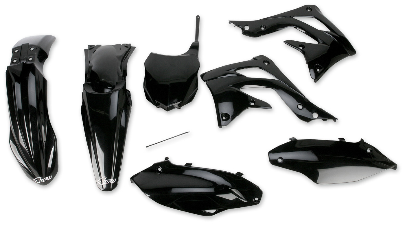 KAKIT220-001 UFO BODY KIT KXF450 2013 BLACK BODY KIT KXF450 2013 BLACK FENDERS - FOR OFFROAD BIKES 