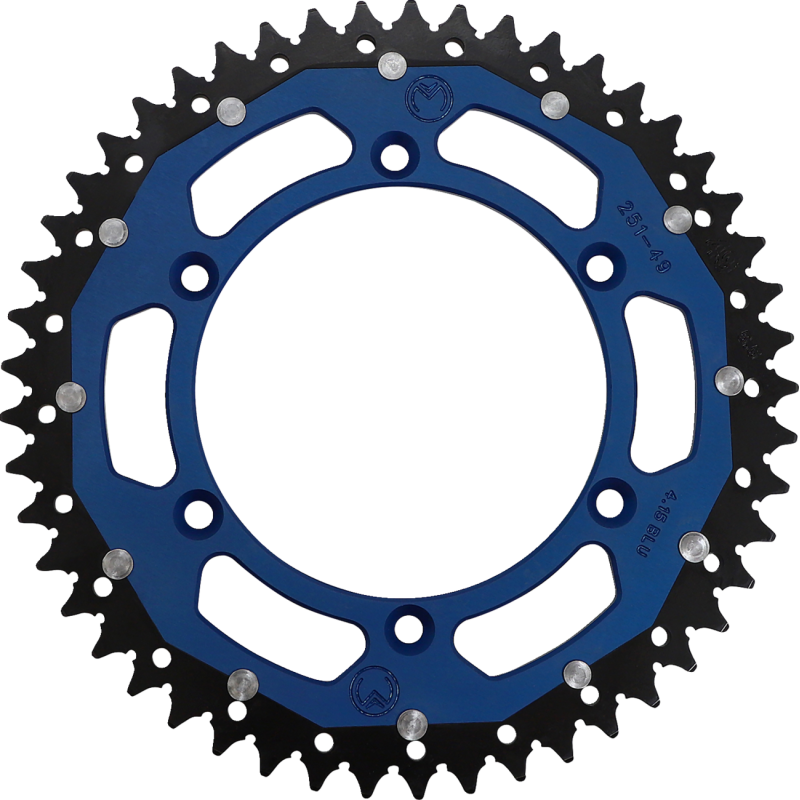 1210-251-49-12X MOOSE-RACING SPROCKET DUAL MSE 49 BL SPROCKET DUAL MSE 49 BL REAR SPROCKETS - STEEL TYPE 
