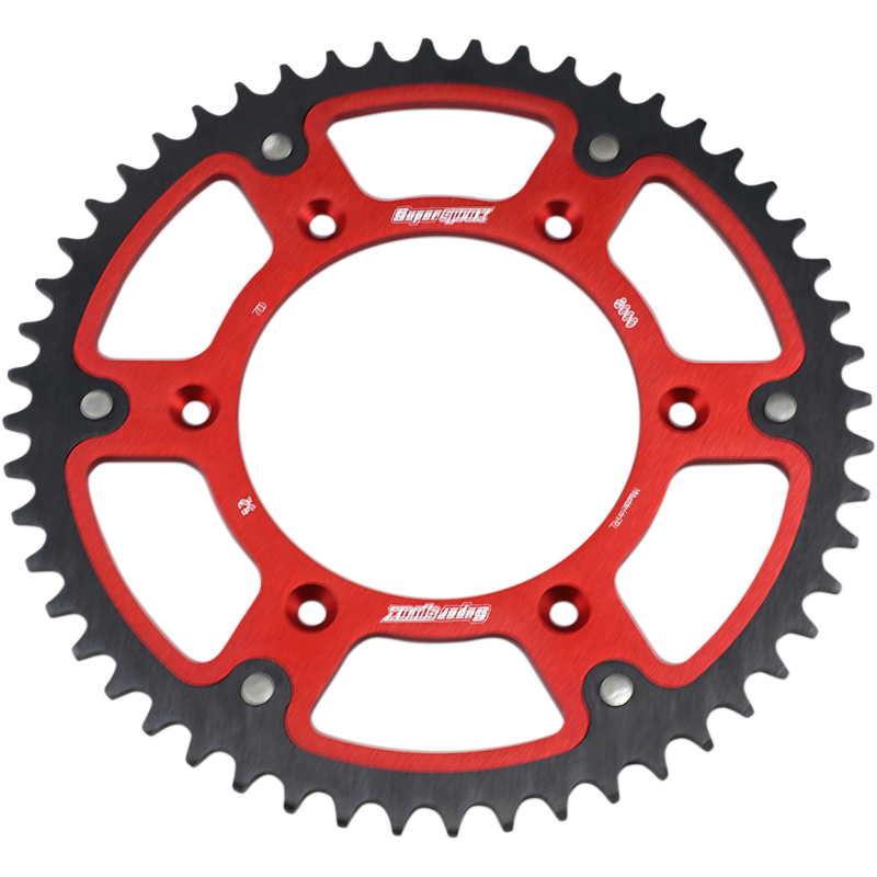 RST-8000-52-RED SUPERSPROX SPROCKET STEALTH 52T RED SPROCKET STEALTH 52T RED REAR SPROCKETS - STEEL TYPE 