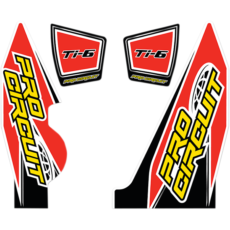 DC14TI6-YZ250F PRO-CIRCUIT Ti-6 WRAP AND E/C DECAL (YZ250F) Ti-6 WRAP AND E/C DECAL (YZ250F) REPLACEMENT PARTS FOR EXHAUSTS 