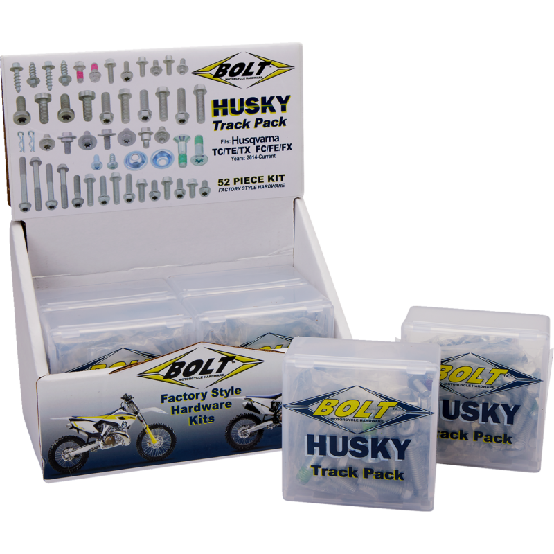 6TP-HSK BOLT Husqvarna Track Pack 6-kit Point of Purchase Display (6Pk) Husqvarna Track Pack 6-kit Point of Purchase Display (6Pk) HARDWARE KITS - APPLICATION RELATED 