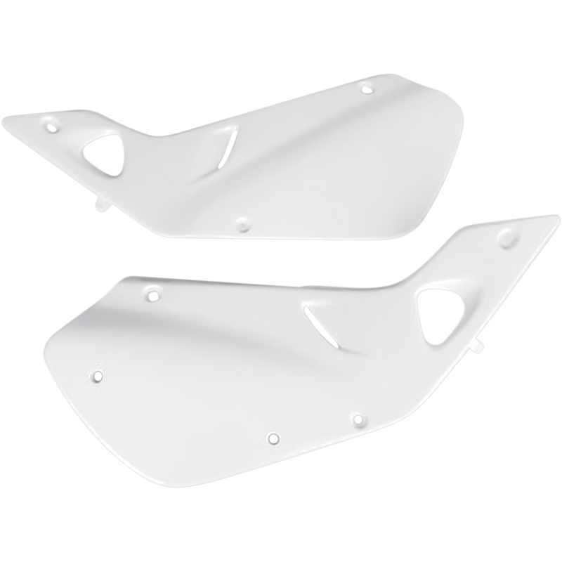 HO03602-041 UFO CR125 98-99/250 97-99 SIDE PANELS WHITE CR125 98-99/250 97-99 SIDE PANELS WHITE BODY PANELS-REPLACEMENT TYPE 