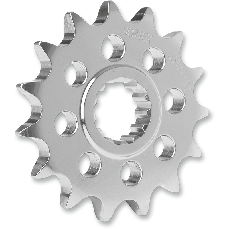 3370-15 VORTEX VORTEX 15 TOOTH FRONT SPROCKET VORTEX 15 TOOTH FRONT SPROCKET COUNTERSHAFT SPROCKETS - STEEL 