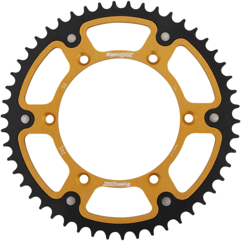 RST-245-50-GLD SUPERSPROX SPROCKET STEALTH 50T GLD SPROCKET STEALTH 50T GLD REAR SPROCKETS - STEEL TYPE 