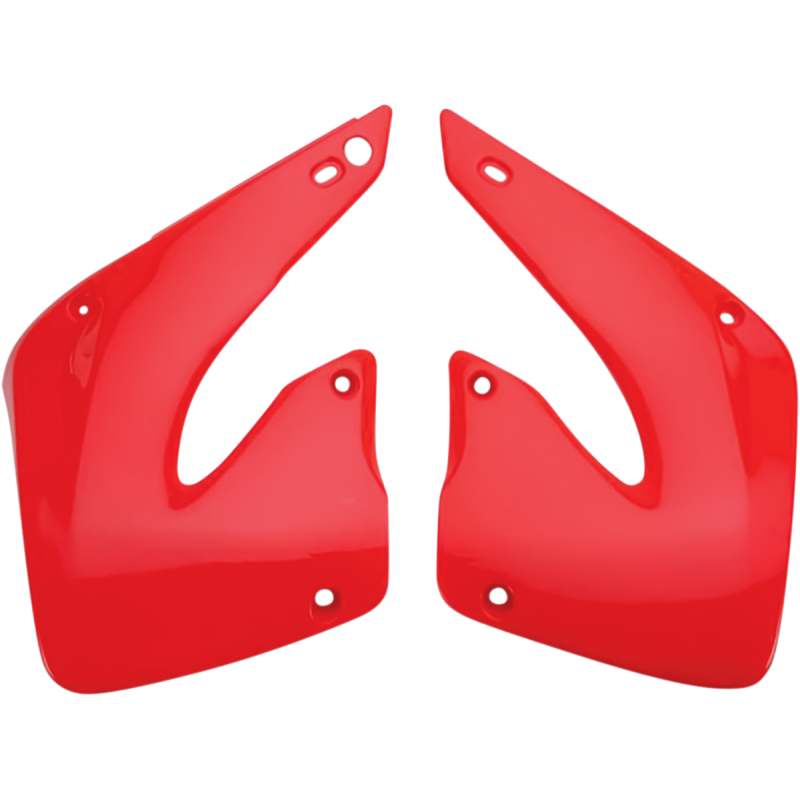 HO03664-070 UFO CR125/250 00-01 RAD COVERS CR 00RED CR125/250 00-01 RAD COVERS CR 00RED BODY PANELS-REPLACEMENT TYPE 