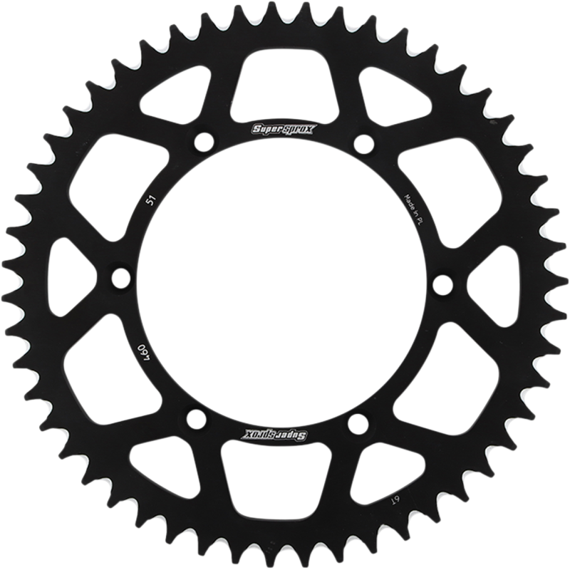 RAL-460-51-BLK SUPERSPROX SPROCKET REAR KAW 51T BK SPROCKET REAR KAW 51T BK REAR SPROCKETS - ALUMINIUM/ALLOY 