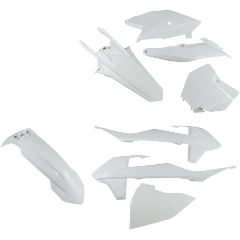 KTKIT519-047 UFO BODY KIT KTM 85 WHITE BODY KIT KTM 85 WHITE FENDERS - FOR OFFROAD BIKES 