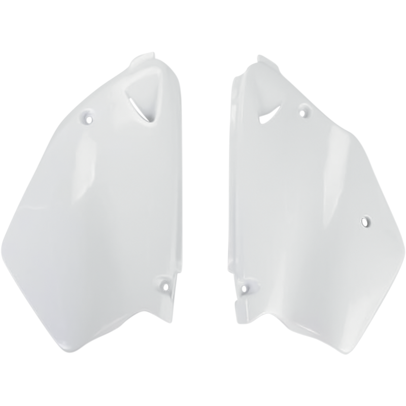 YA02899-046 UFO YZ125/250 96-01 SIDE PANELS YZ 91WHITE YZ125/250 96-01 SIDE PANELS YZ 91WHITE BODY PANELS-REPLACEMENT TYPE 