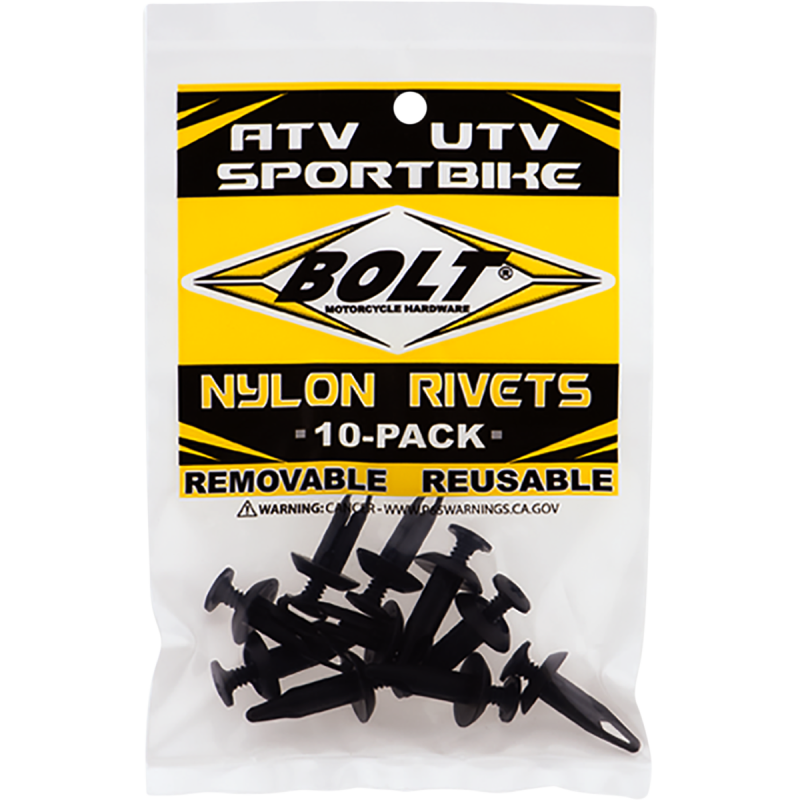 2005-6SCRW BOLT (10) M6 Nylon Screw Rivets (10Pk) (10) M6 Nylon Screw Rivets (10Pk) BODY PANEL PARTS & ACCESSORIES 