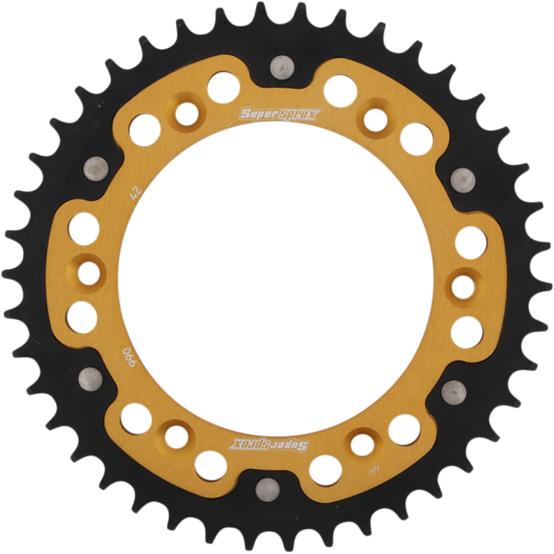 RST-990-42-GLD SUPERSPROX SPROCKET STEALTH 42T GLD SPROCKET STEALTH 42T GLD REAR SPROCKETS - STEEL TYPE 