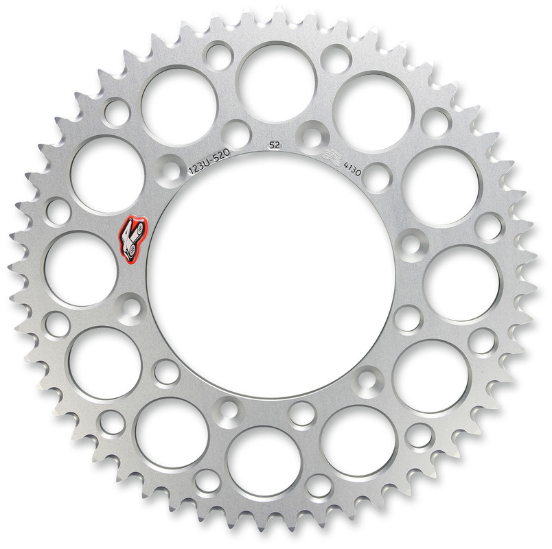 123U-520-52GYSI RENTHAL RENTHAL SPROCKET 123U-520-52 SILVER RENTHAL SPROCKET 123U-520-52 SILVER REAR SPROCKETS - ALUMINIUM/ALLOY 