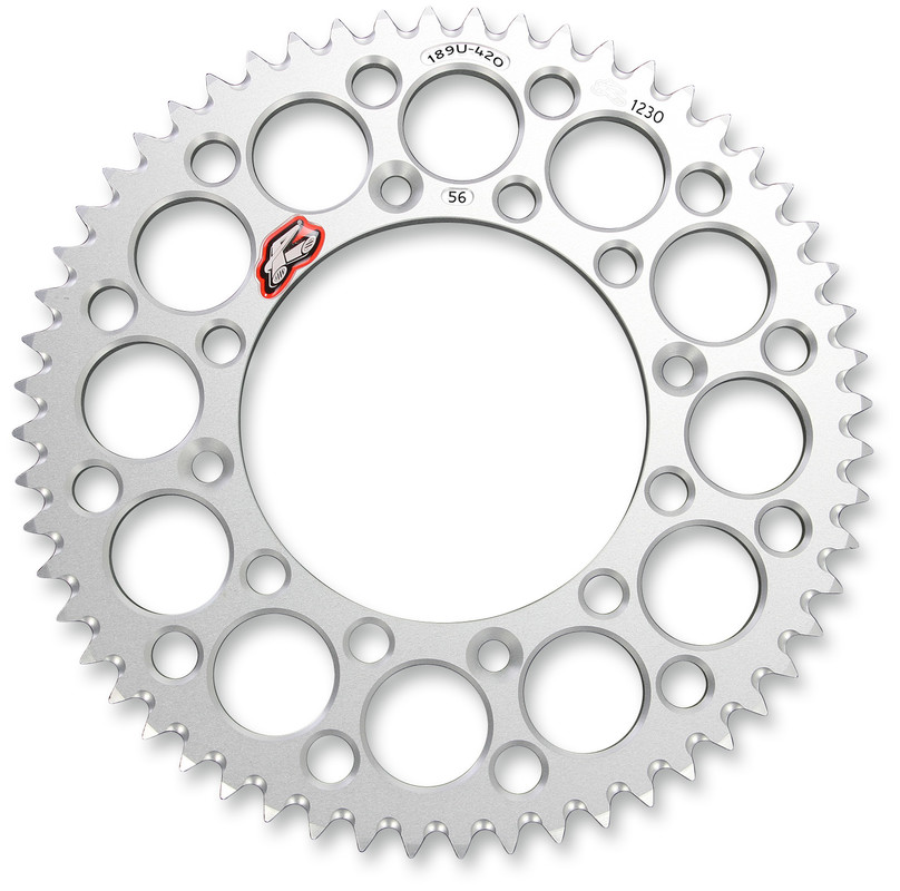 189U-420-56GRSI RENTHAL RENTHAL SPROCKET 189U-420-56 SILVER RENTHAL SPROCKET 189U-420-56 SILVER REAR SPROCKETS - ALUMINIUM/ALLOY 