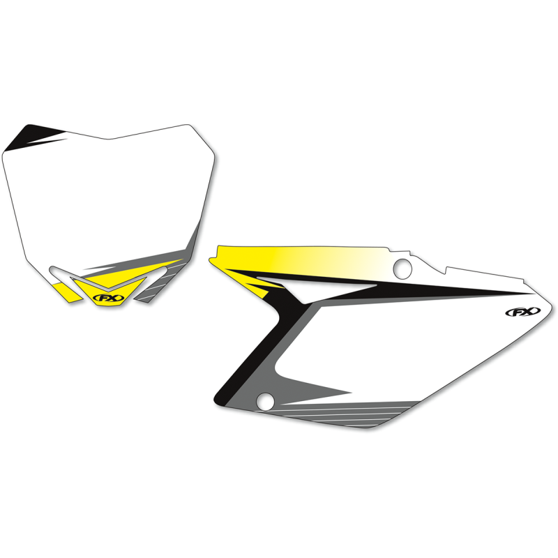 13-64426 FACTORY-EFFEX 10-17 RMZ250 PRE-CUT NUMBER PLATE WHITE 10-17 RMZ250 PRE-CUT NUMBER PLATE WHITE NUMBER PLATE GRAPHICS 