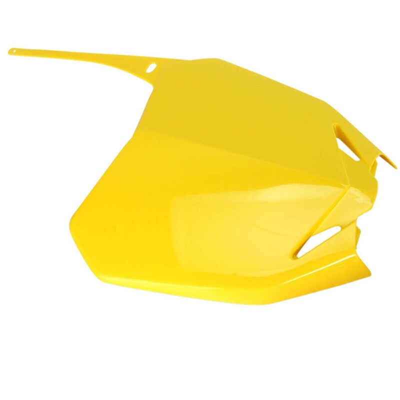 SU04919-102 UFO RMZ450 2008 FRONT # PLATE 01YELLOW RMZ450 2008 FRONT # PLATE 01YELLOW BODY PANELS-REPLACEMENT TYPE 