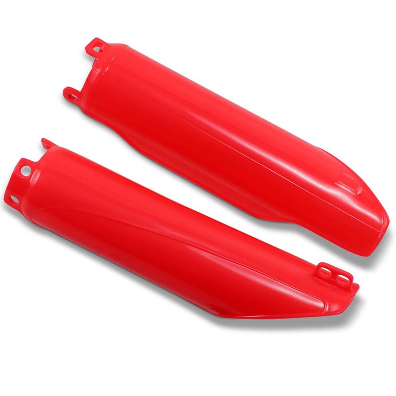 HO04640-070 UFO CRF 450 09 FORK SLIDER PROTECOTR CRF RED CRF 450 09 FORK SLIDER PROTECOTR CRF RED FORK PANELS-COVERS-SKINS 