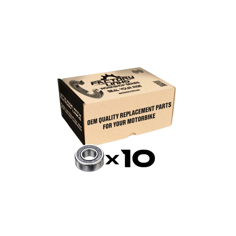 WBE-J-124 FACTORY LINKS BEARING PACK OF 10 - 6807 ZZ C3 BEARING PACK OF 10 - 6807 ZZ C3 WHEEL BEARINGS & RACES 