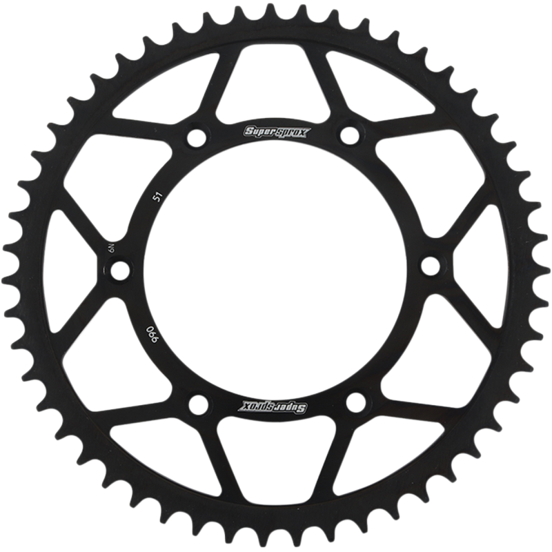 RFE-990-51-BLK SUPERSPROX SPROCKET REAR STEEL 51T SPROCKET REAR STEEL 51T REAR SPROCKETS - STEEL TYPE 