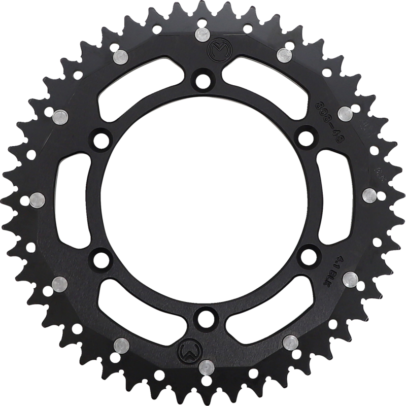 1210-808-48-10X MOOSE-RACING SPROCKET DUAL MSE 48 BK SPROCKET DUAL MSE 48 BK REAR SPROCKETS - STEEL TYPE 
